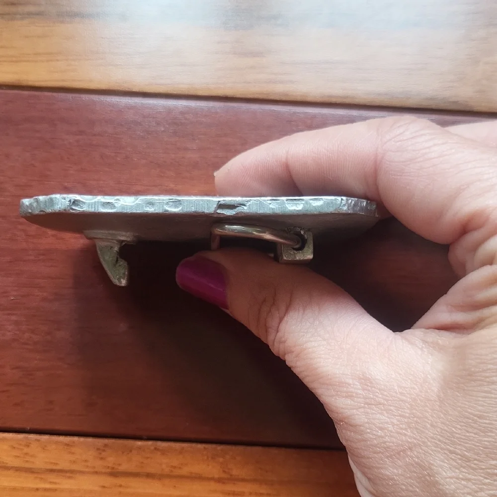 Bill Callahan Wildlife Pewter Silver and Black Duck Belt Buckle
